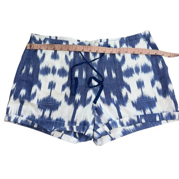 Vineyard Vines Preppy Blue White Coastal Cotton Shorts Womens 4 Casual Old Money - Picture 6 of 9